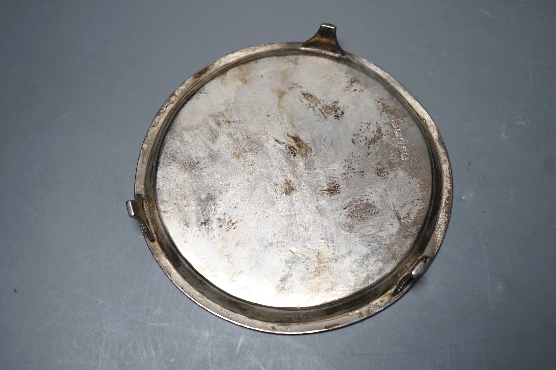 A George III silver waiter, by Elizabeth Jones, London, 1791, 15cm, 5.1oz.